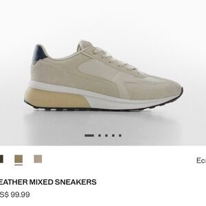 Mango Cream and Navy Sneakers